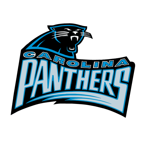 Carolina Panthers 1995 Full Wordmark with Logo PNG Transparent Image