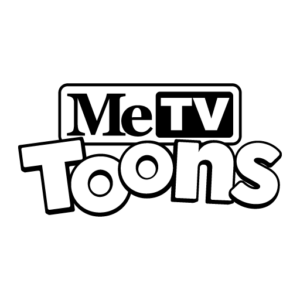 MeTV Toons Logo Black and White PNG Vector SVG AI EPS CDR