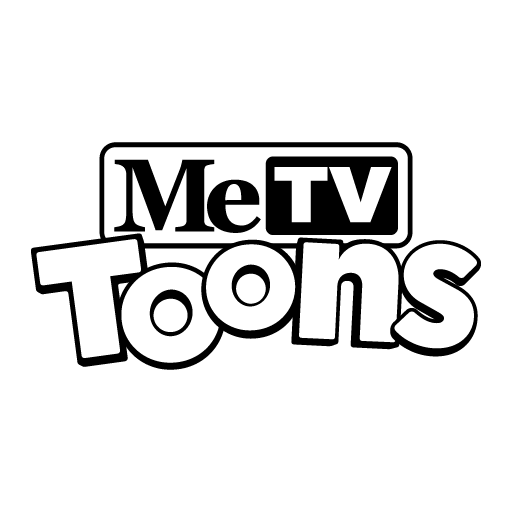 MeTV Toons Logo Black and White PNG Vector SVG AI EPS CDR