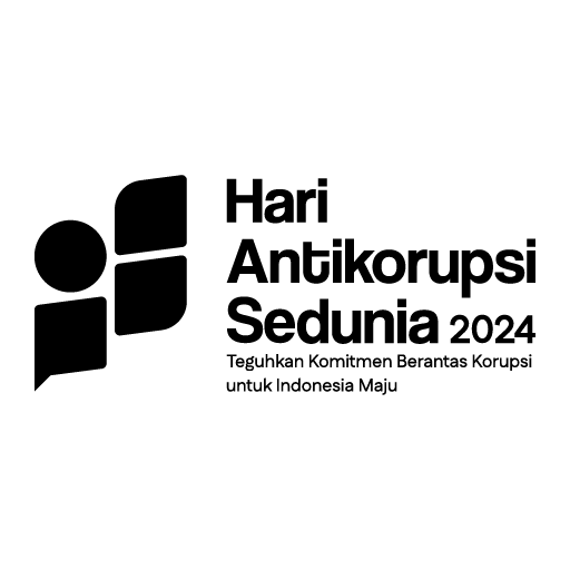 HAKORDIA (Hari Anti Korupsi Sedunia) 2024 Logo Black PNG Vector SVG AI EPS CDR