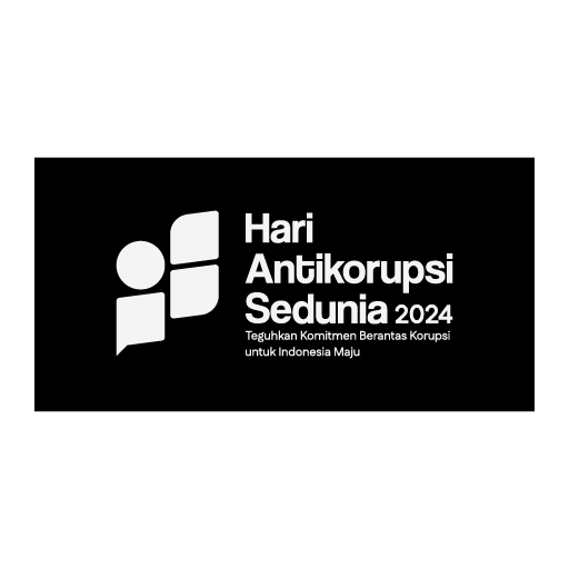 HAKORDIA (Hari Anti Korupsi Sedunia) 2024 Logo White PNG Vector SVG AI EPS CDR