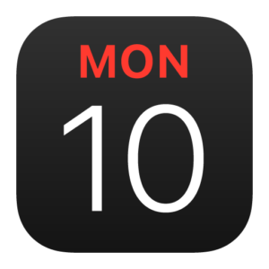 Calendar iOS App Icon Dark 2020 PNG Vector SVG AI EPS CDR