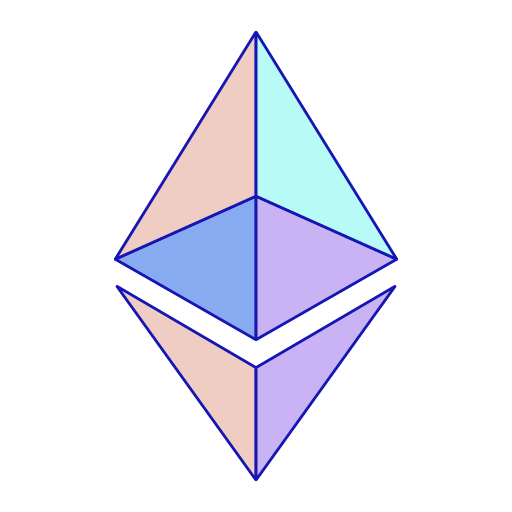Ethereum Logo Diamond Glyph Colored 2014 PNG Vector SVG AI EPS CDR