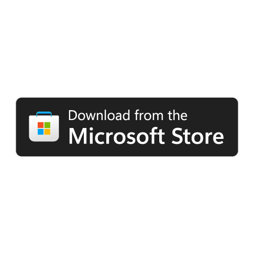 Microsoft Store App Badge Dark 2024 PNG Vector SVG AI EPS CDR