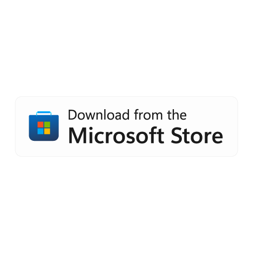 Microsoft Store App Badge Light 2024 PNG Vector SVG AI EPS CDR