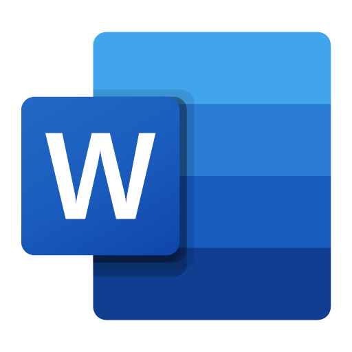 Microsoft Word Icon 2019 PNG Vector SVG AI EPS CDR